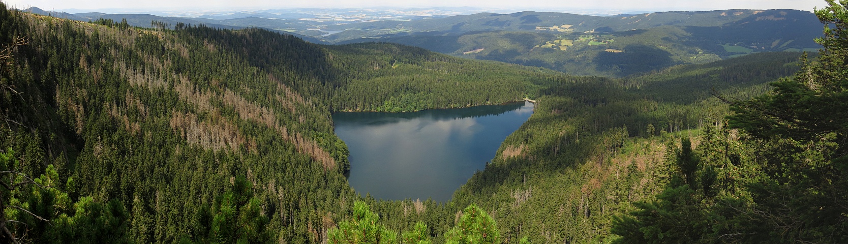 Panorama Photo - Panorama: Der Schwarze See im Böhmerwald